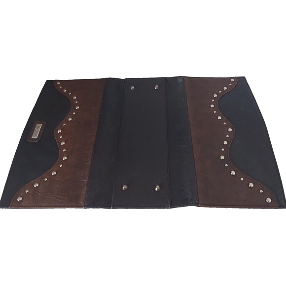 MICHE Brandi Classic Bag Shell Studded Brown Black Western Look Faux Leather - Picture 6 of 6